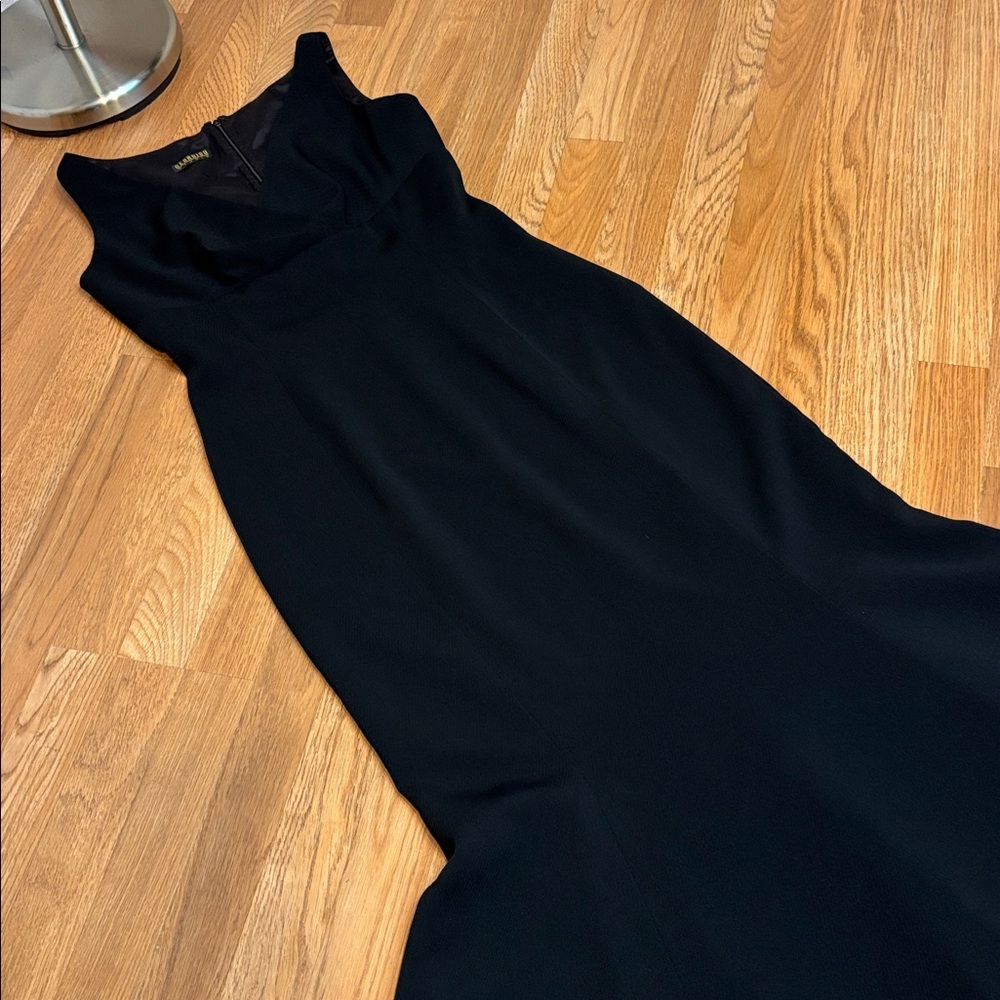 Vintage 1990’s Georgiou sleeveless black trumpet mermaid maxi dress. Size S. - Picture 4 of 17